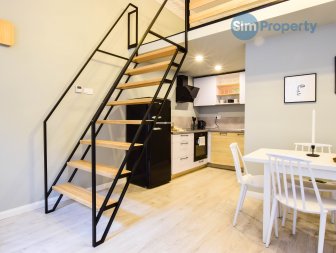 For rent a studio apartment next to the Main Railway Station. Available from August