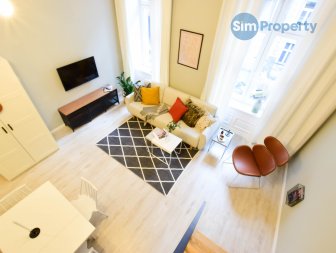 For rent a studio apartment next to the Main Railway Station. Available from August