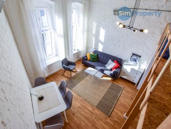 Beautiful apartment with an entresol on Pomorska Street, close to the Market Square