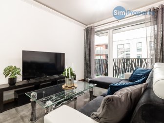 For rent cosy 3-room apartment in the new building Dorzecze Legnickiej next to Magnolia shopping center.