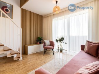 For rent beautiful duplex apartment on Słonimskiego Street.