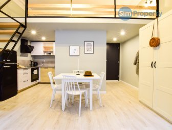 For rent a studio apartment next to the Main Railway Station. Available from August